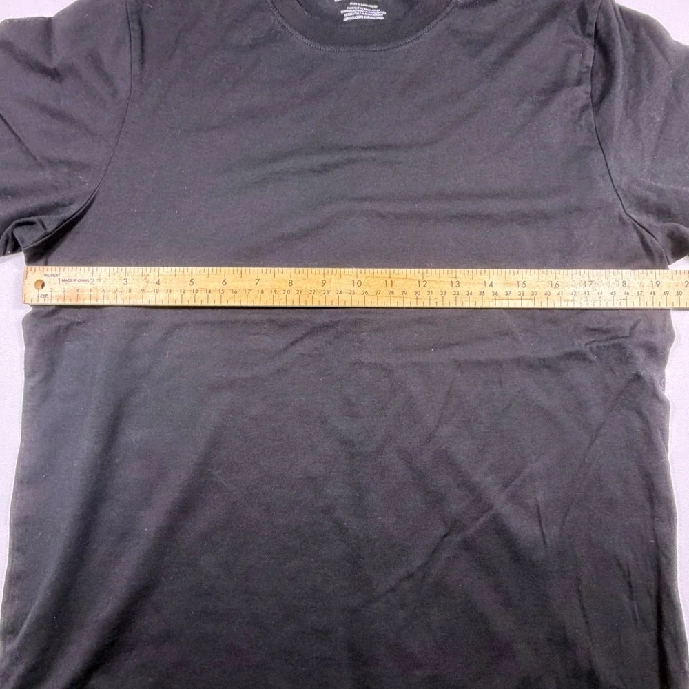 Christian Lacroix Mens Black 100% Pima Cotton Crew Neck Short Sleeve T-Shirt M